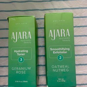 AJARA - AYURVEDIC BEAUTY- SMOOTHING EXFOLIATOR & HYDRATING TONER